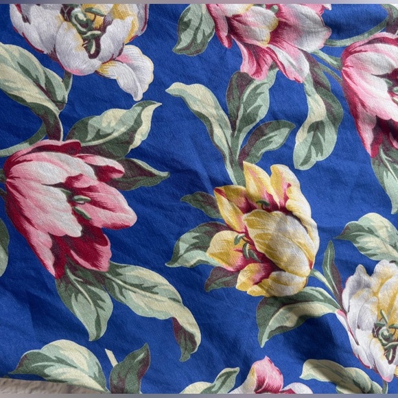 Ralph Lauren Blue Floral Sleeveless Maxi Dress. 100% Linen. Size 6. Quiet Luxury - Picture 8 of 14